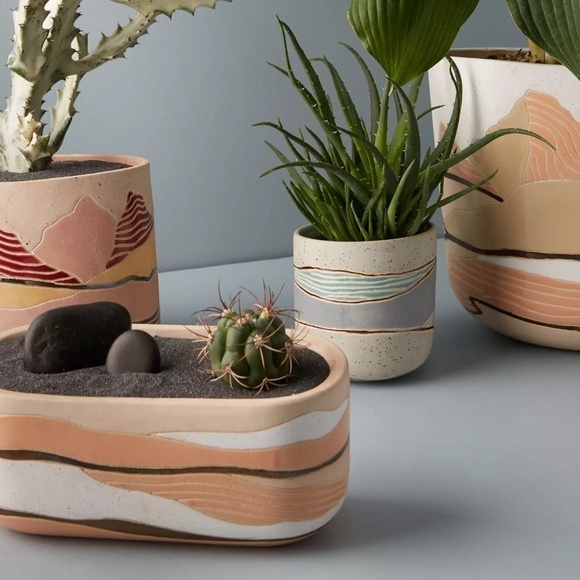 NWT Anthropologie Layered Landscape Pot, Window, Sold Out - Picture 11 of 11